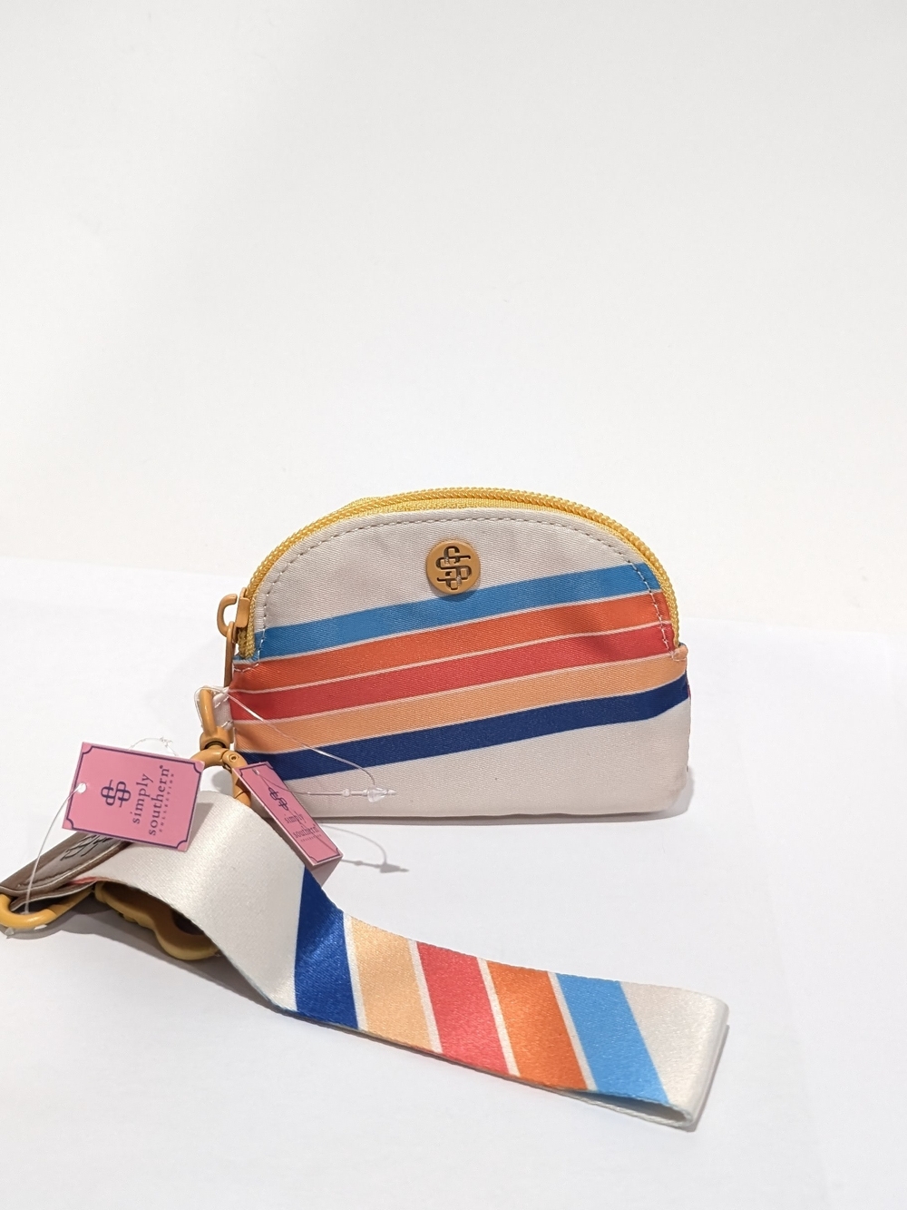 Simply Southern Small Stripe Wristlet Pouch in Multicolor